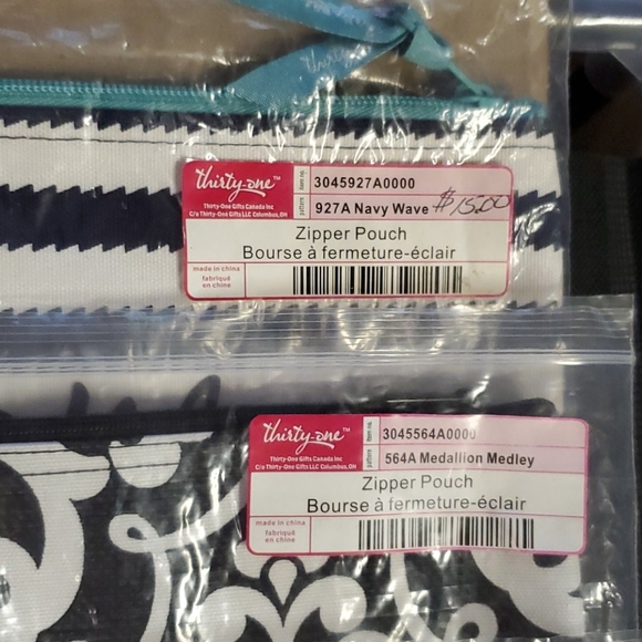 NIB Zipper Pouches - Picture 3 of 6